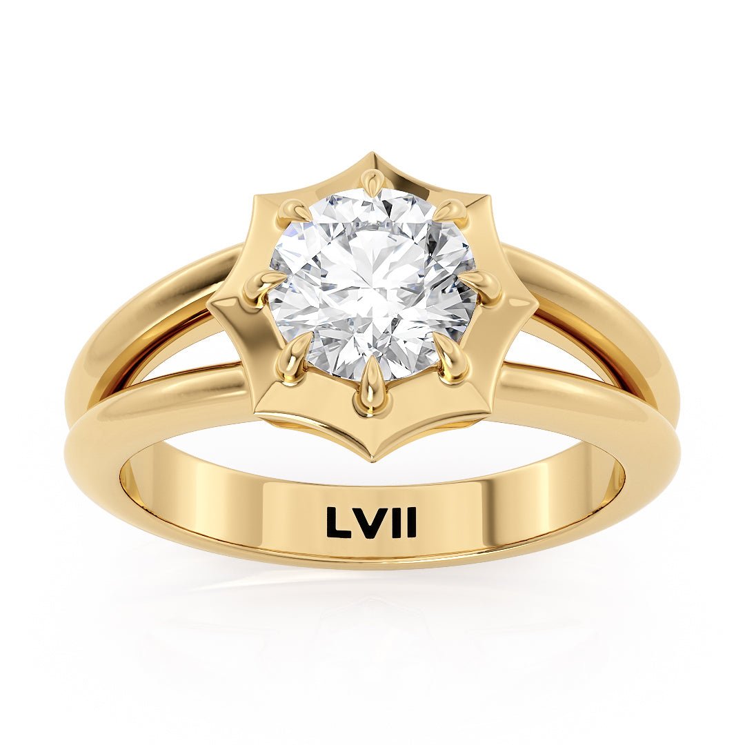 Spiderweb Diamond Engagement Ring - The Charlotte RingLVII Fine Jewelry