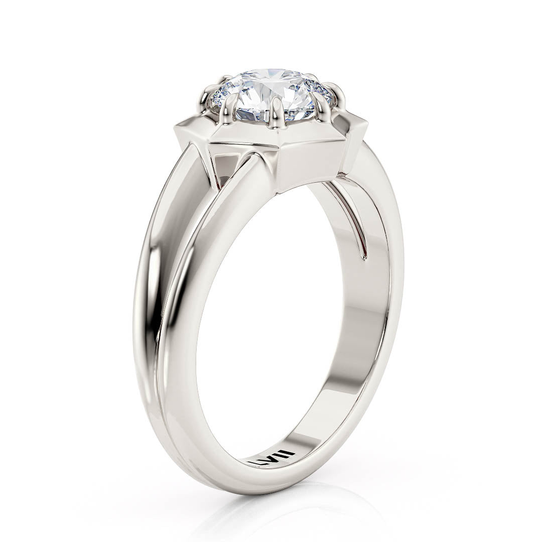 Spiderweb Diamond Engagement Ring - The Charlotte RingLVII Fine Jewelry