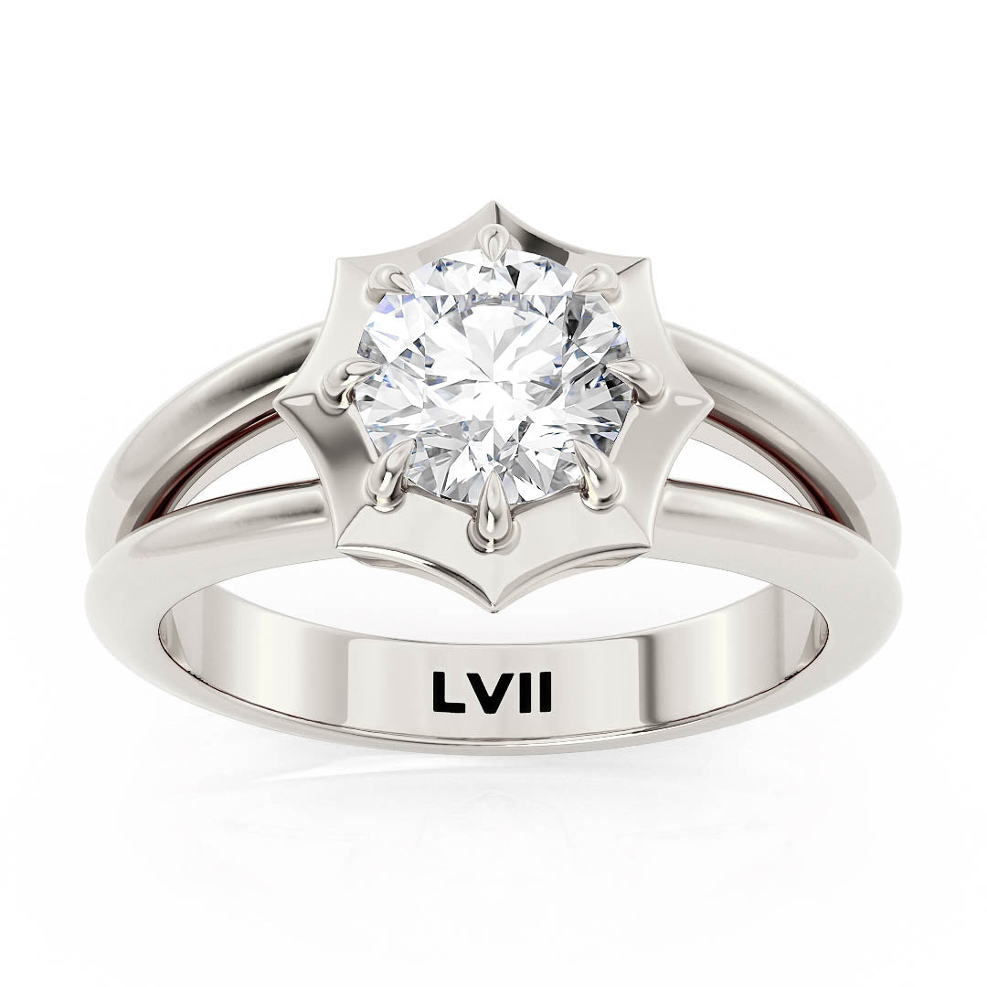 Spiderweb Diamond Engagement Ring - The Charlotte RingLVII Fine Jewelry
