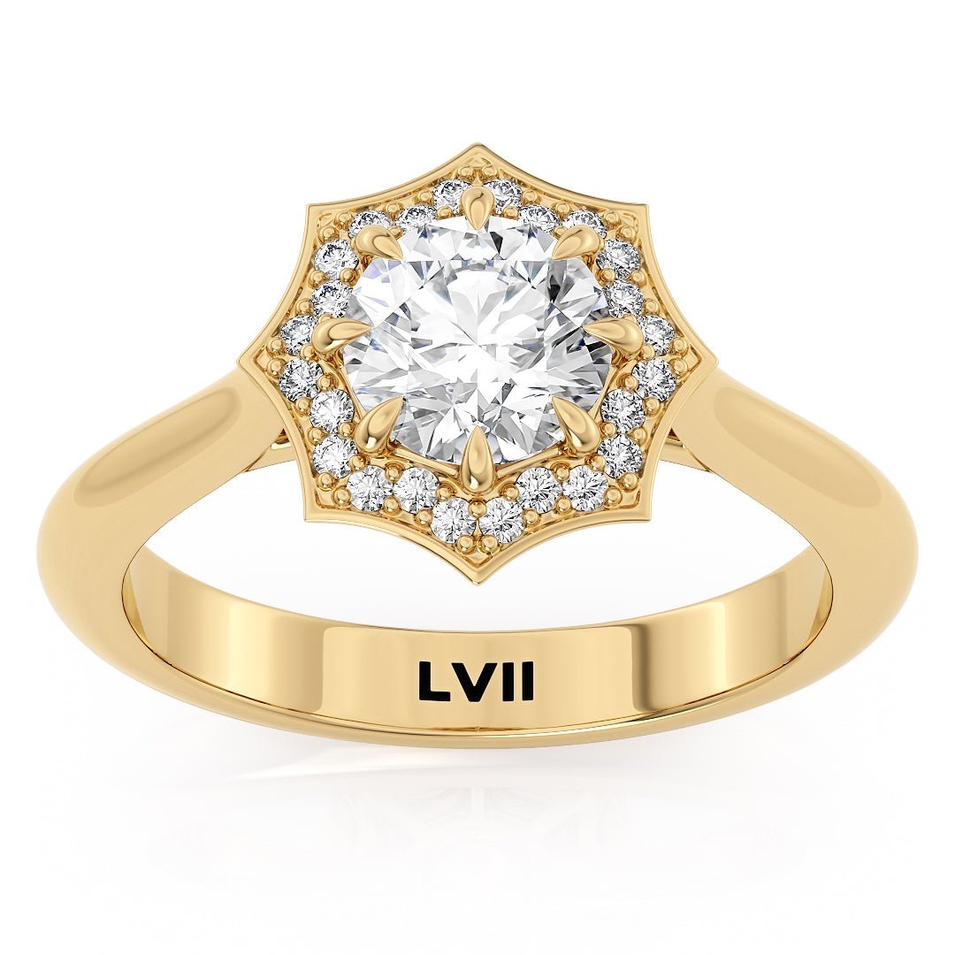 Unique Engagement Ring Spiderweb Style - The Weaver RingEngagement RingLVII Fine Jewelry