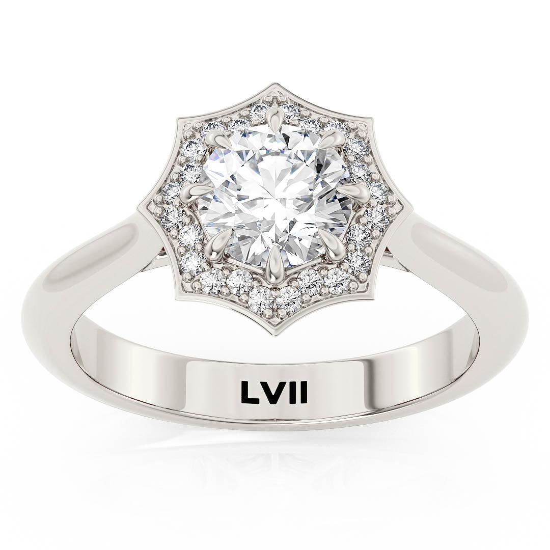 Unique Engagement Ring Spiderweb Style - The Weaver RingEngagement RingLVII Fine Jewelry