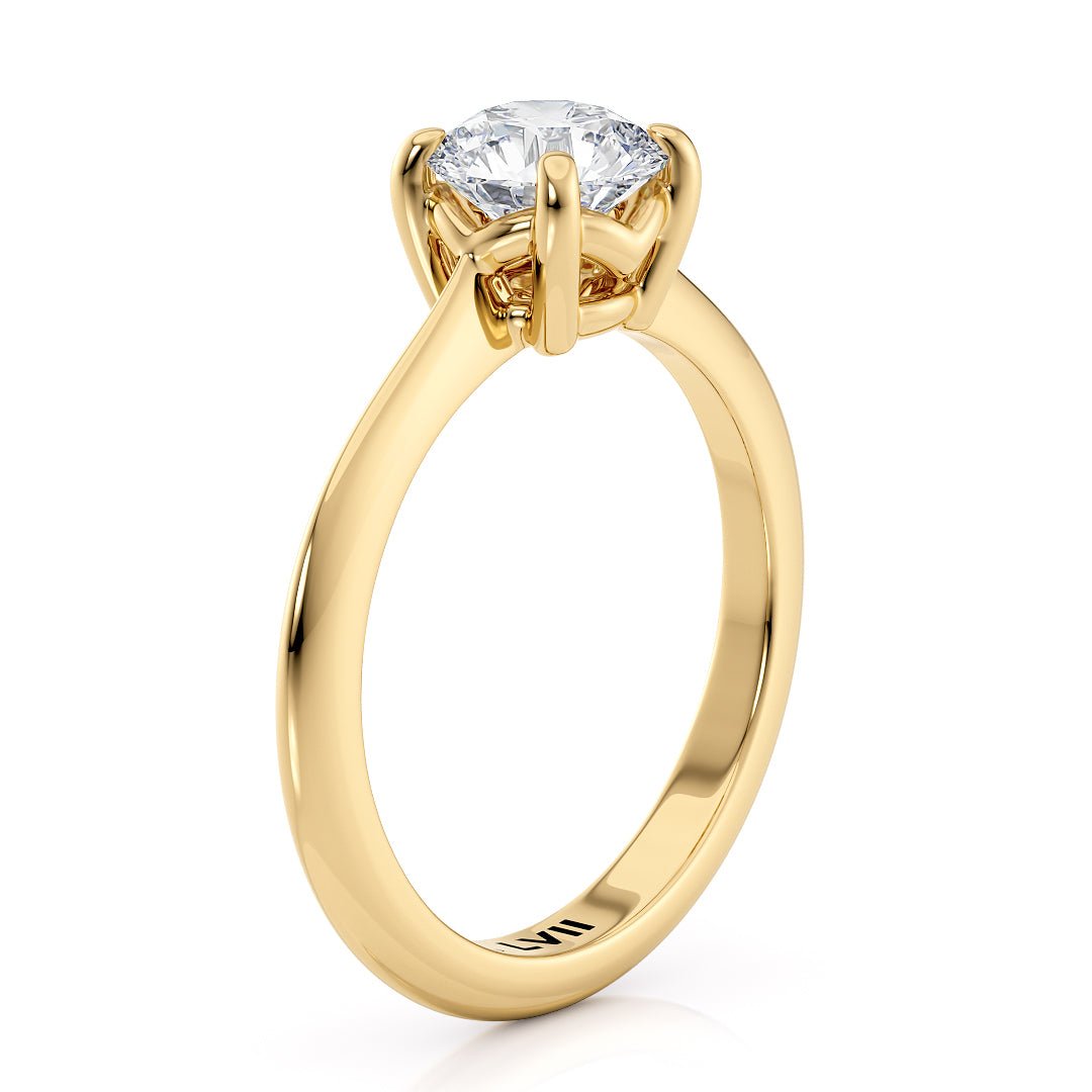 Vintage Style Engagement Rings Round Lab Grown Diamonds - The Eloise RingEngagement RingLVII Fine Jewelry