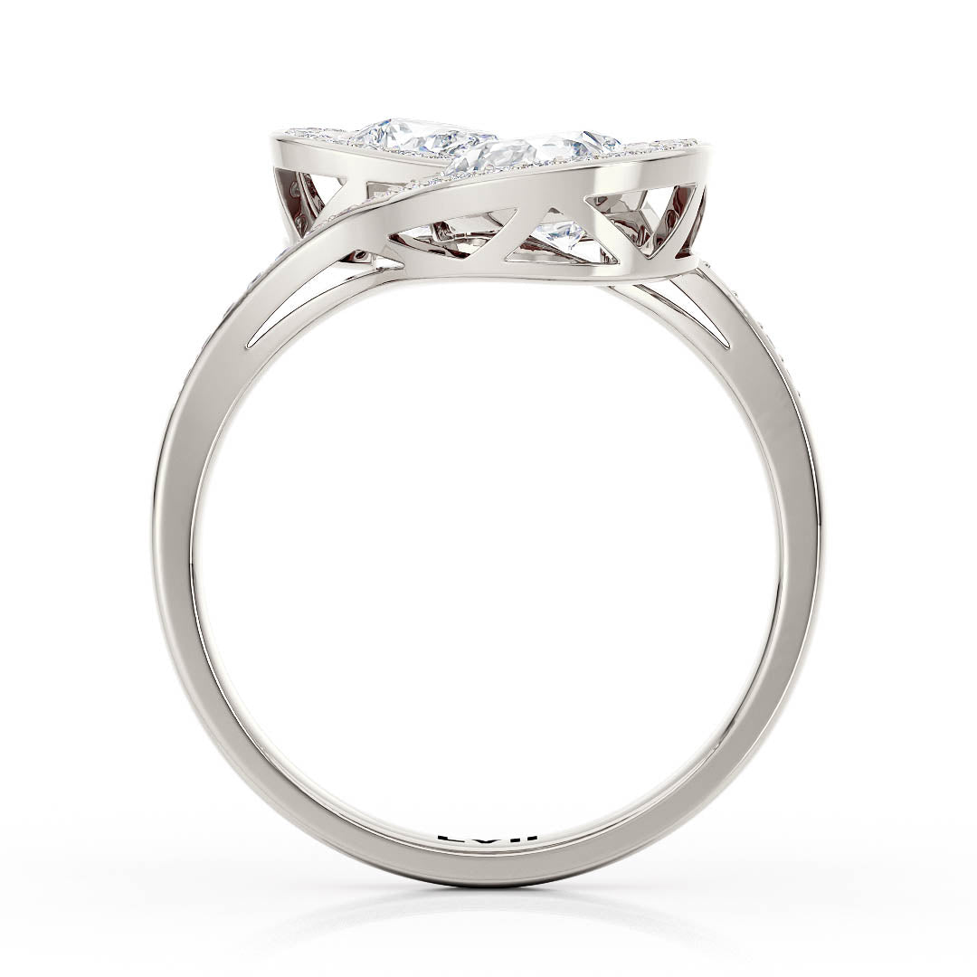 Vintage - Style Engagement Rings Toi et Moi Design - The Everlast RingEngagement RingLVII Fine Jewelry