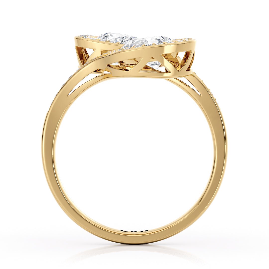 Vintage - Style Engagement Rings Toi et Moi Design - The Everlast RingEngagement RingLVII Fine Jewelry