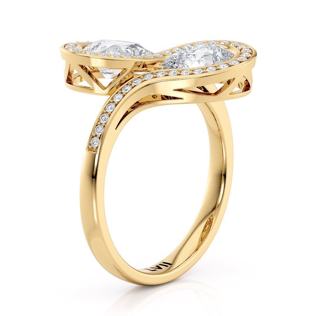Vintage - Style Engagement Rings Toi et Moi Design - The Everlast RingEngagement RingLVII Fine Jewelry