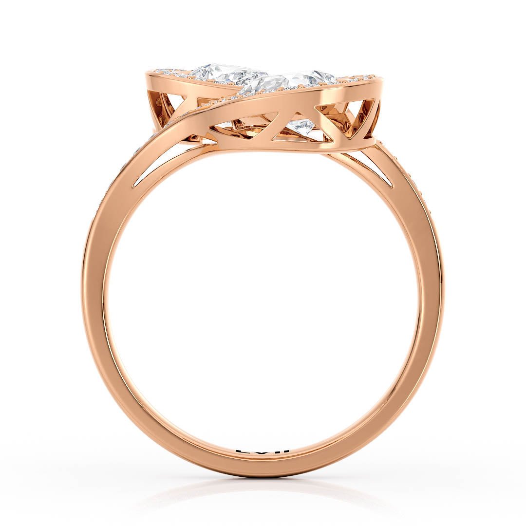 Vintage - Style Engagement Rings Toi et Moi Design - The Everlast RingEngagement RingLVII Fine Jewelry