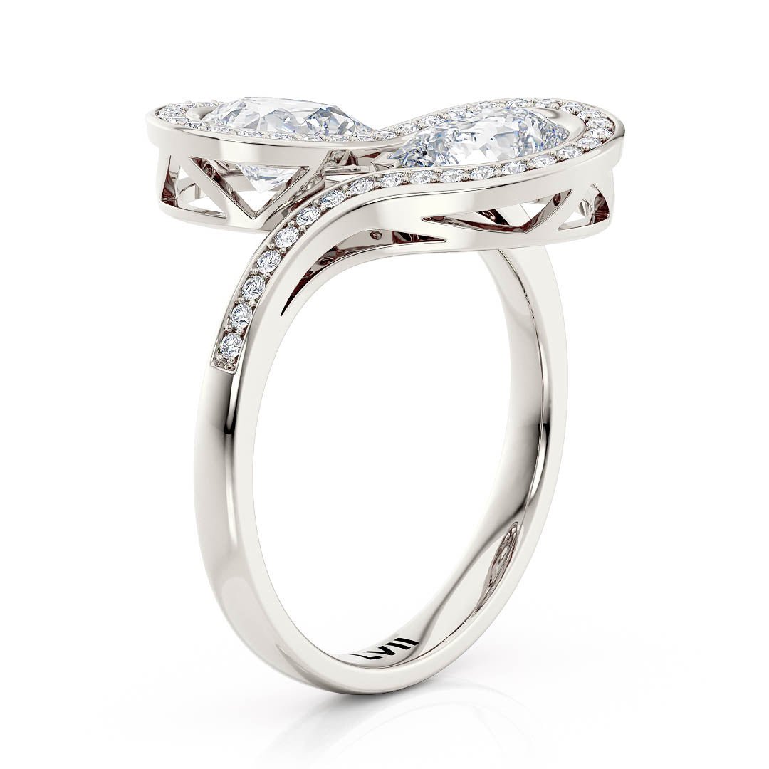 Vintage - Style Engagement Rings Toi et Moi Design - The Everlast RingEngagement RingLVII Fine Jewelry
