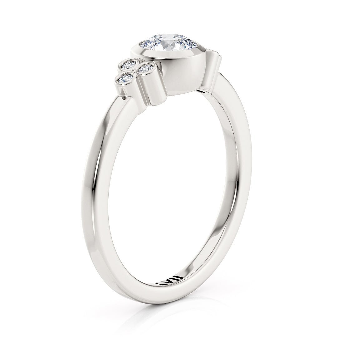 Vintage Style Round Cut Diamond Ring - The Lillian RingLVII Fine Jewelry