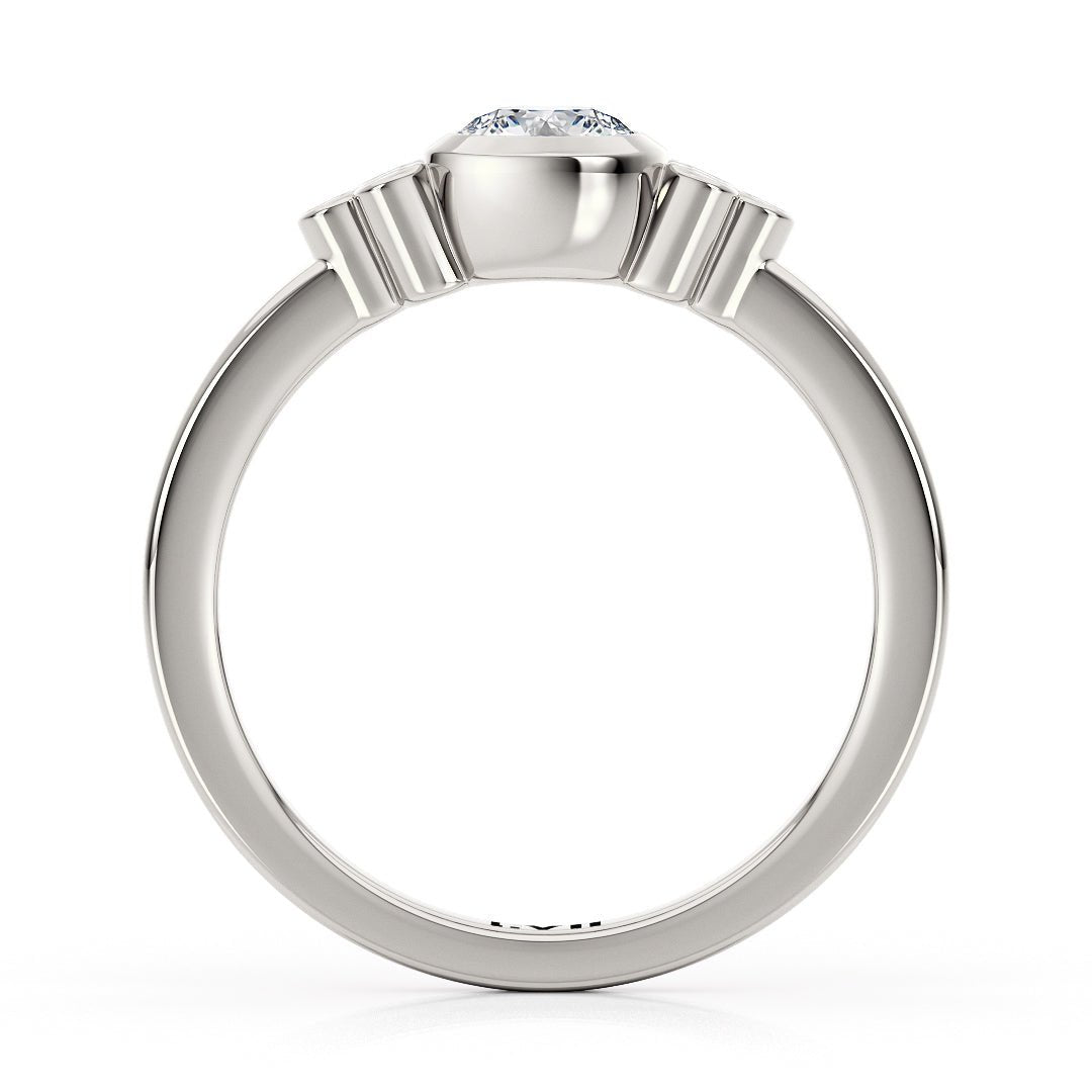 Vintage Style Round Cut Diamond Ring - The Lillian RingLVII Fine Jewelry