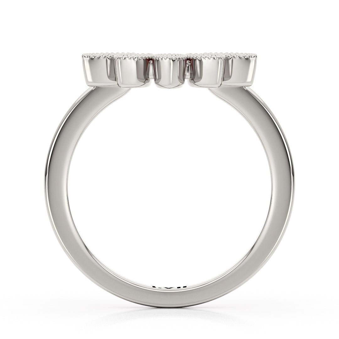 Wedding Bands for Women Curved Lab Grown Diamond Band - The Buenos Aires Wedding BandWedding BandLVII Fine Jewelry