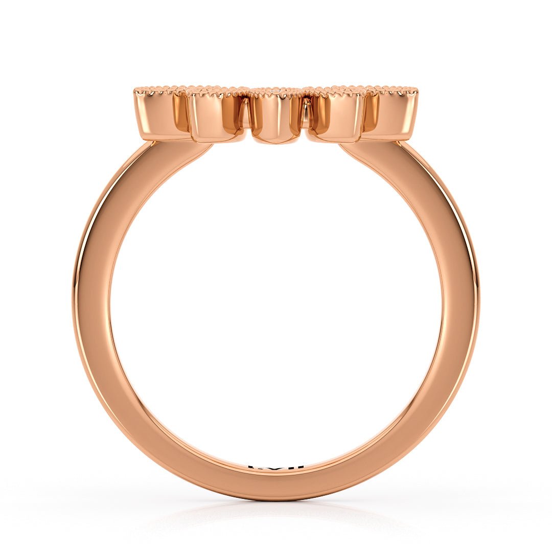 Wedding Bands for Women Curved Lab Grown Diamond Band - The Buenos Aires Wedding BandWedding BandLVII Fine Jewelry