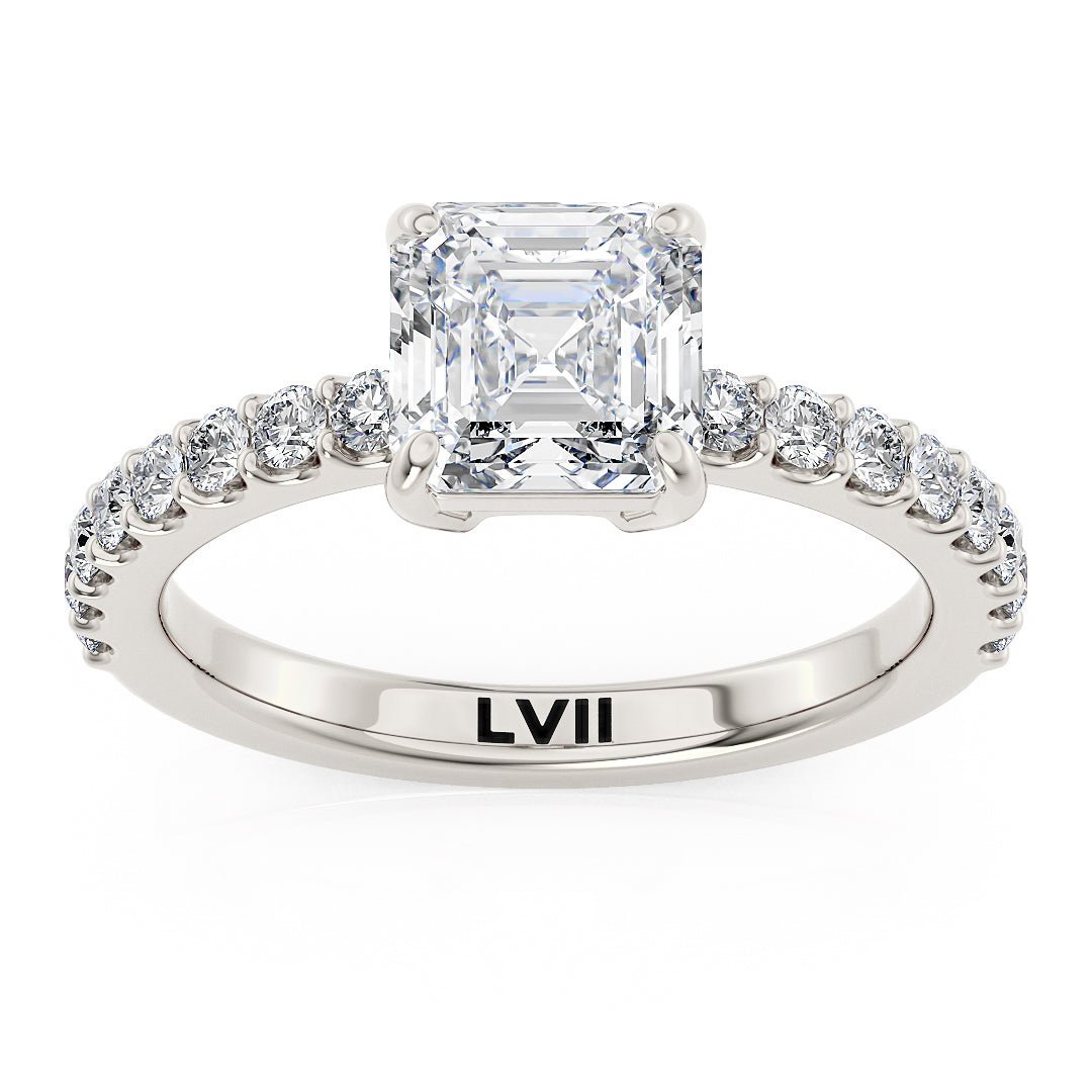 Asscher Cut Engagement Ring - The Sophia RingEngagement RingLVII Fine Jewelry