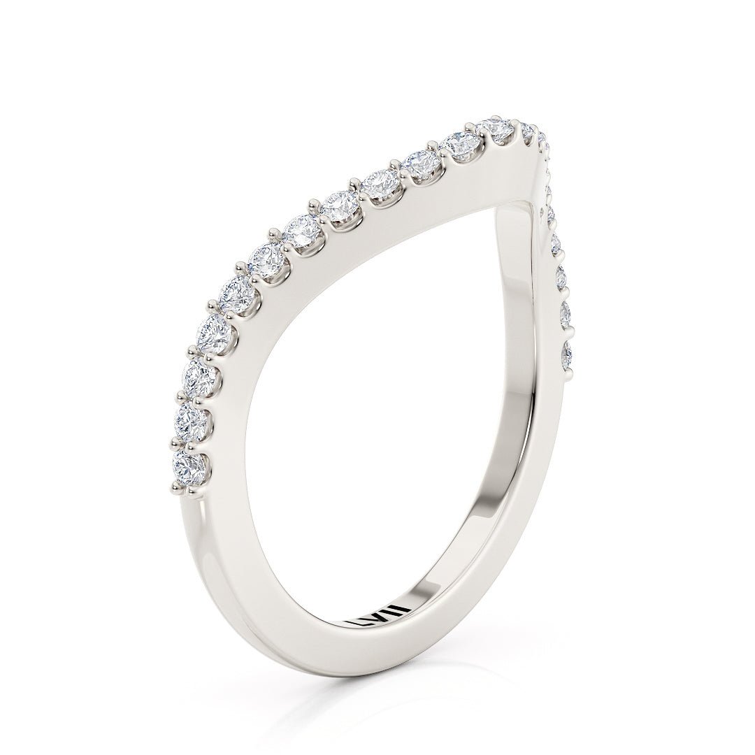 Contoured Diamond Wedding Bands - The Sydney Wedding BandWedding BandLVII Fine Jewelry