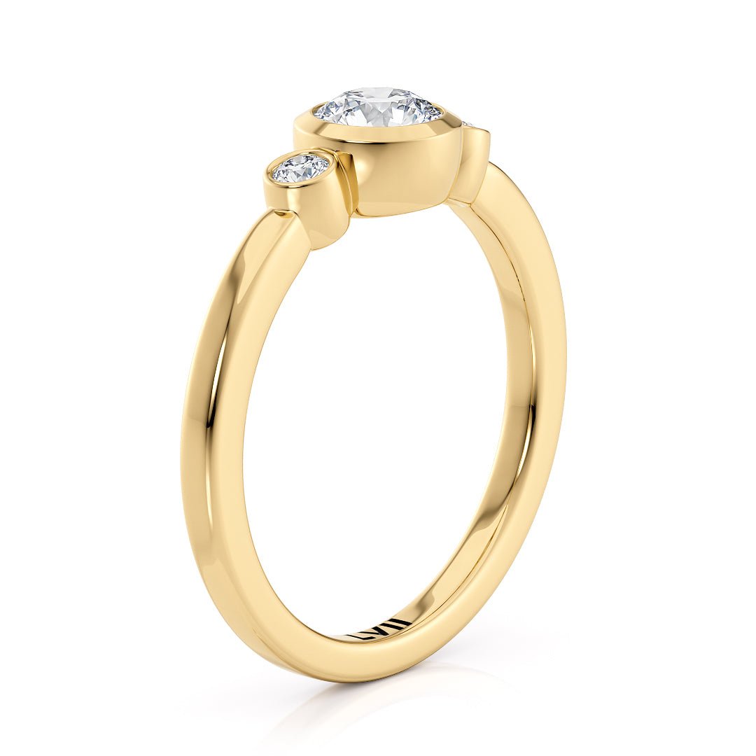 Dainty Vintage Inspired Lab Diamond Ring - The Delphine RingLVII Fine Jewelry