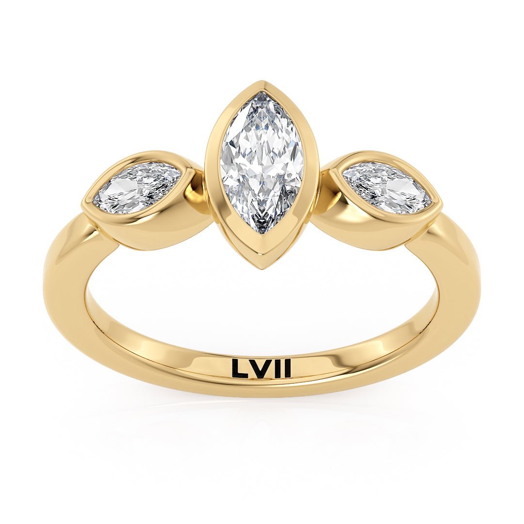 Dainty Vintage Lab Diamond Engagement Ring - The Evie RingEngagement RingLVII Fine Jewelry