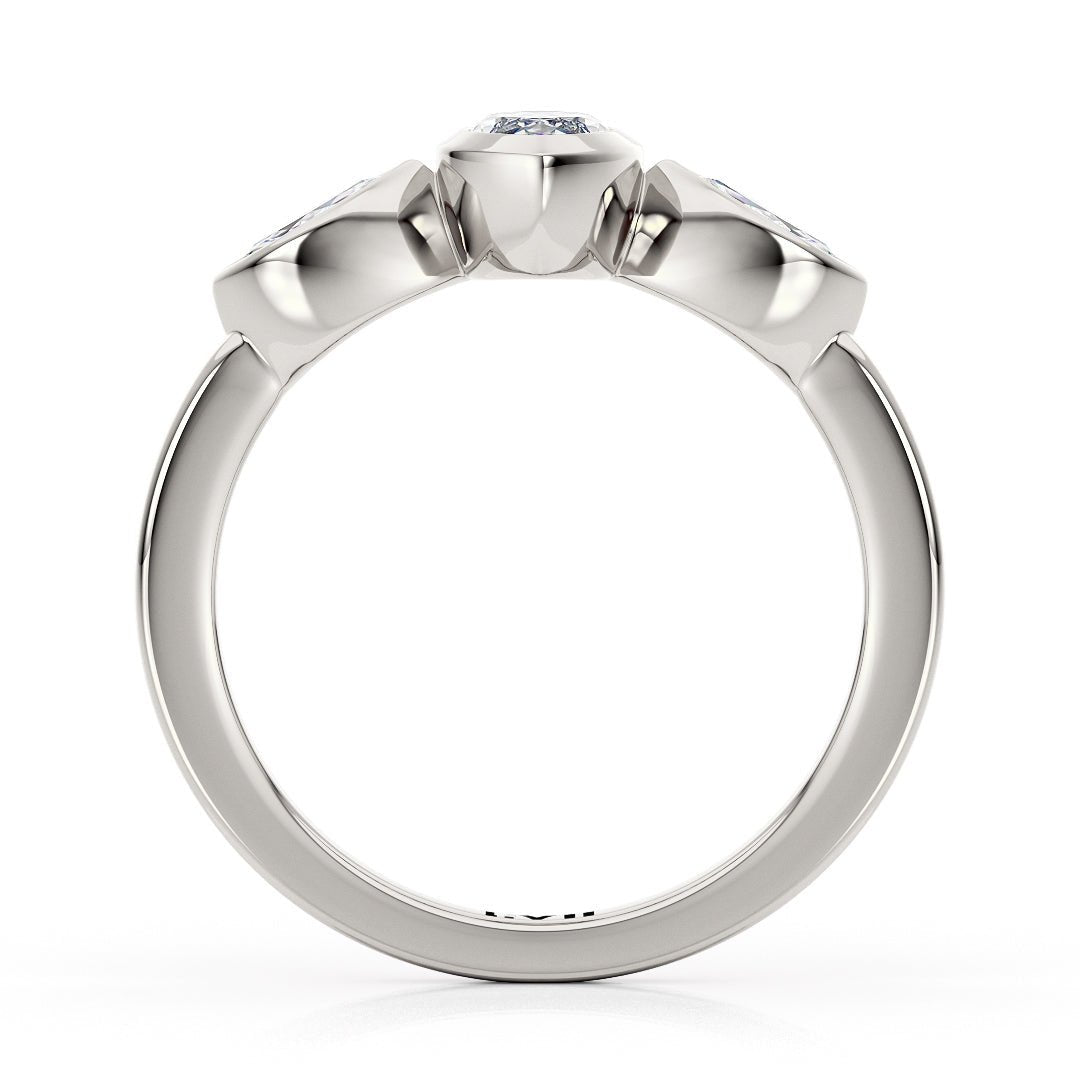 Dainty Vintage Lab Diamond Engagement Ring - The Evie RingEngagement RingLVII Fine Jewelry