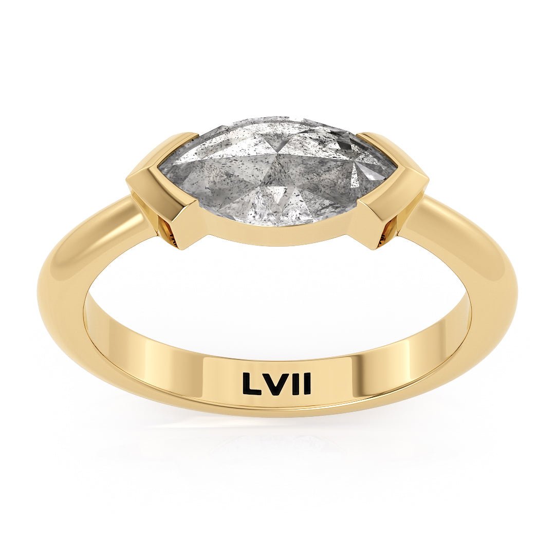 East West Marquise Diamond Engagement Ring - The Rosemary RingEngagement RingLVII Fine Jewelry