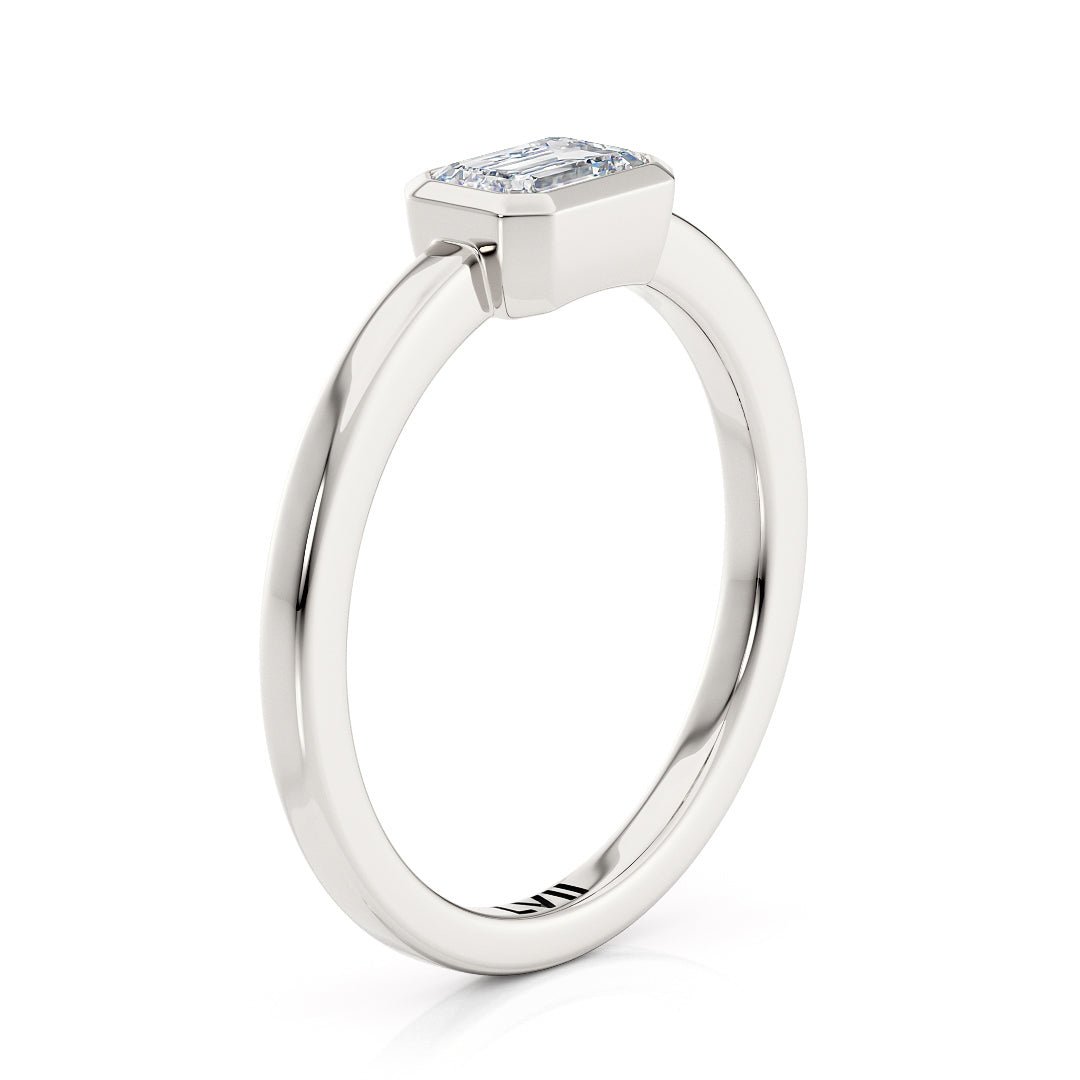 Emerald Cut Diamond Engagement Ring - The Elowen RingEngagement RingLVII Fine Jewelry