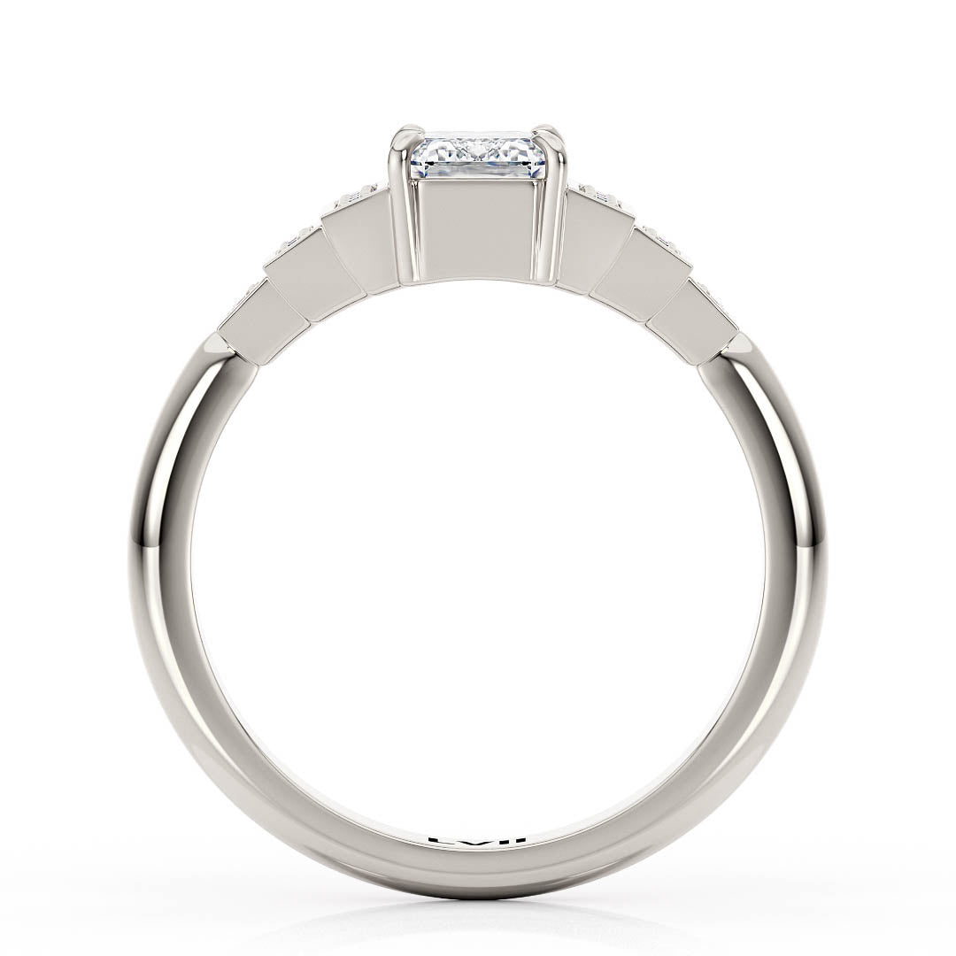 Emerald Cut Engagement Rings | Top Craftsmanship, Deco Charm - The Clarice RingEngagement RingLVII Fine Jewelry