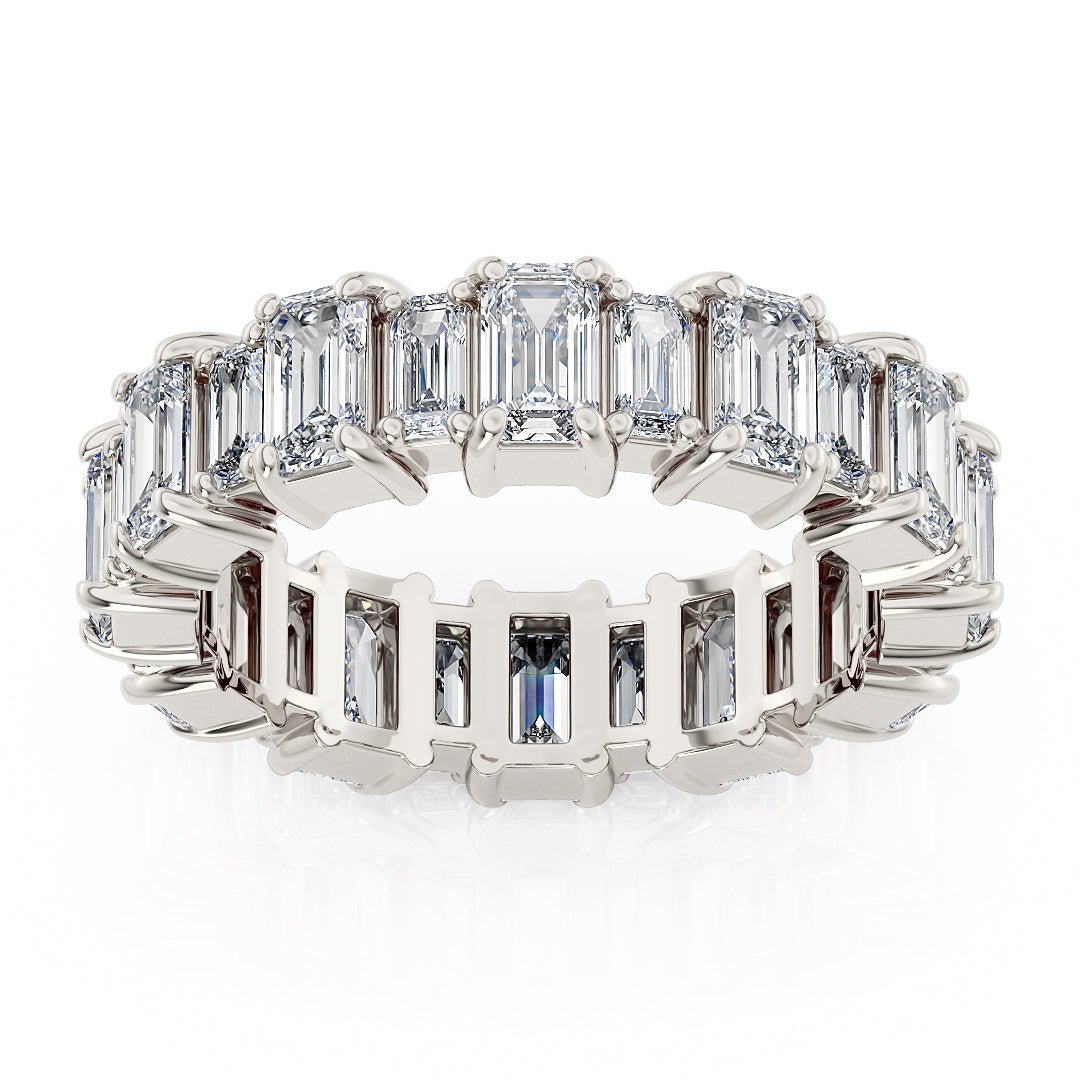 Emerald Cut Eternity Band Lab - Grown Diamonds - The Santiago Wedding BandWedding BandLVII Fine Jewelry