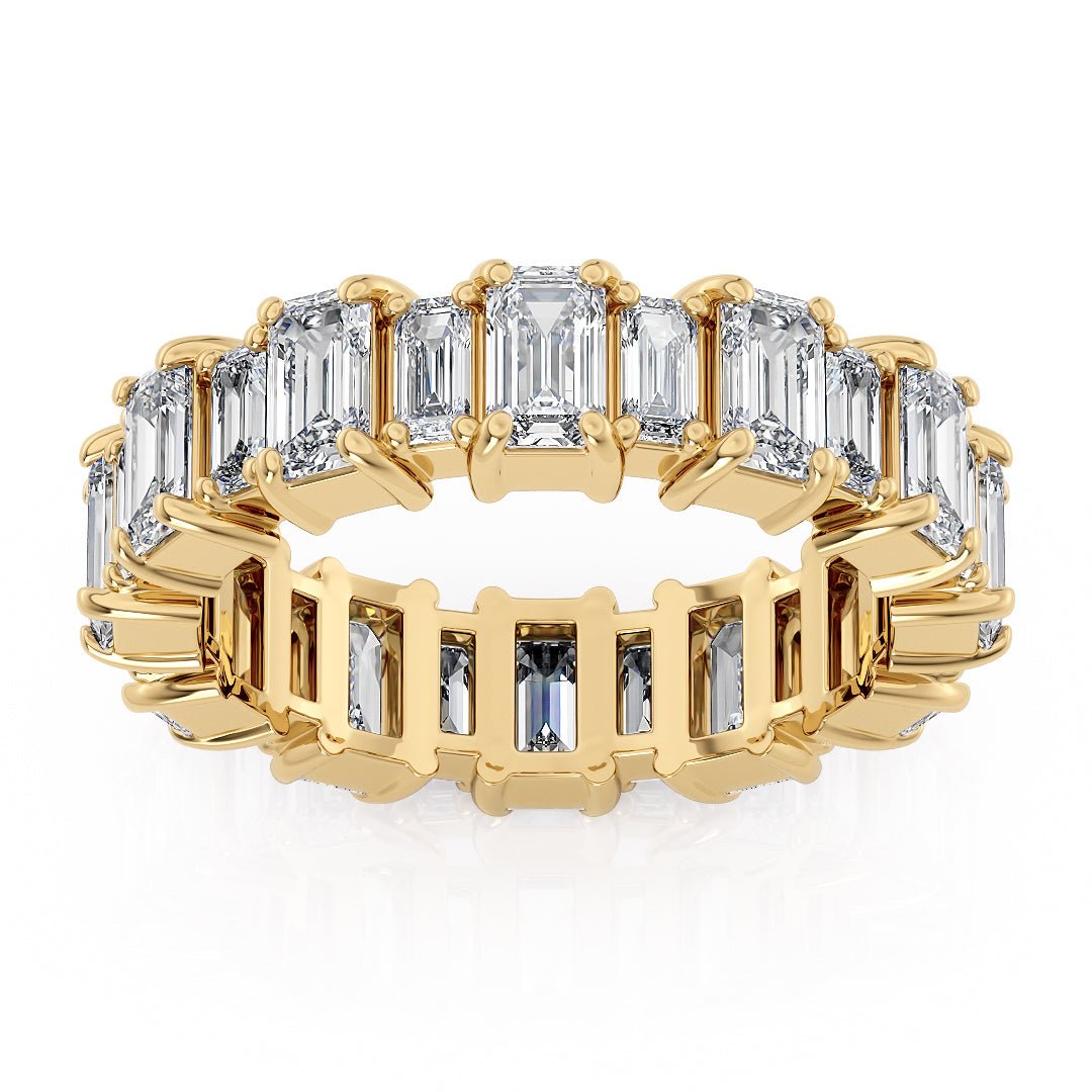 Emerald Cut Eternity Band Lab - Grown Diamonds - The Santiago Wedding BandWedding BandLVII Fine Jewelry