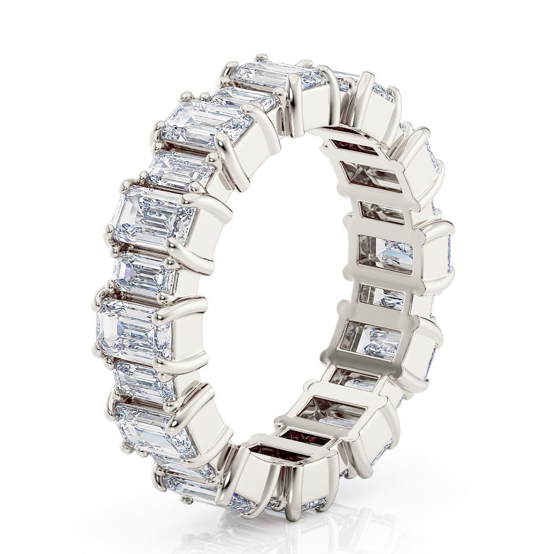 Emerald Cut Eternity Band Lab - Grown Diamonds - The Santiago Wedding BandWedding BandLVII Fine Jewelry