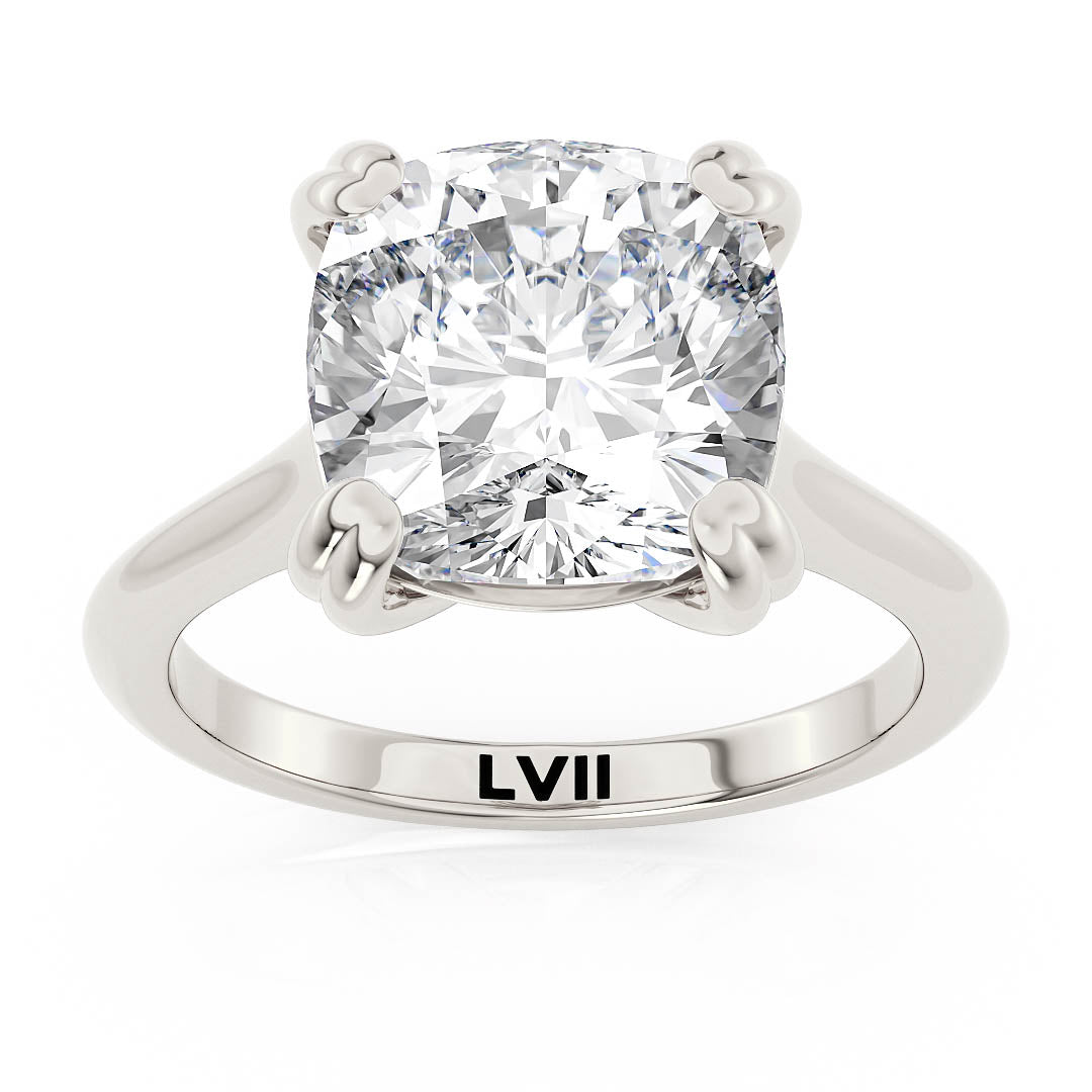 Lab Created Diamond Rings Cushion Cut Diamond Engagement Ring - The Mystique RingEngagement RingLVII Fine Jewelry