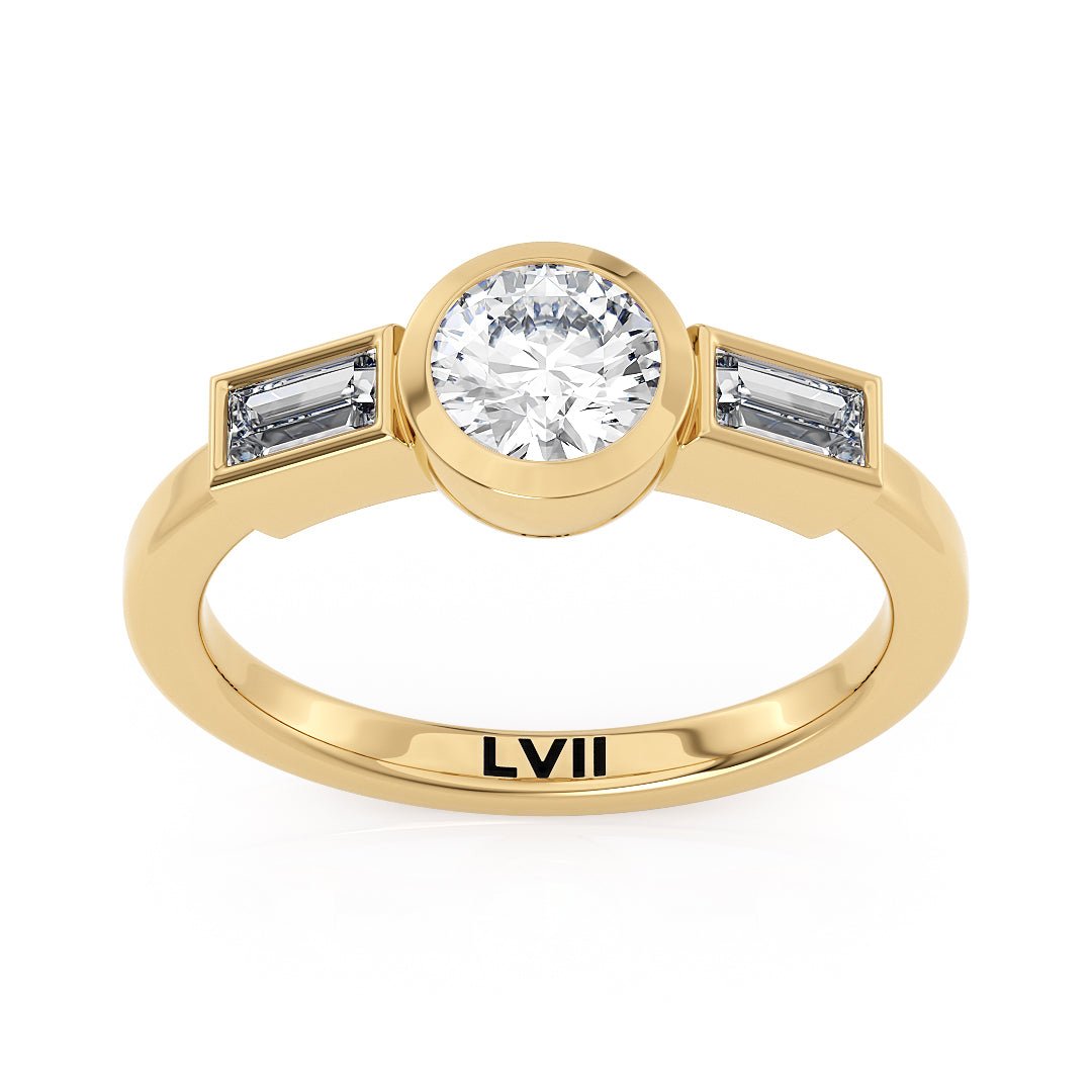 Lab Grown Diamonds Art Deco Engagement Rings - The Marigold RingEngagement RingLVII Fine Jewelry
