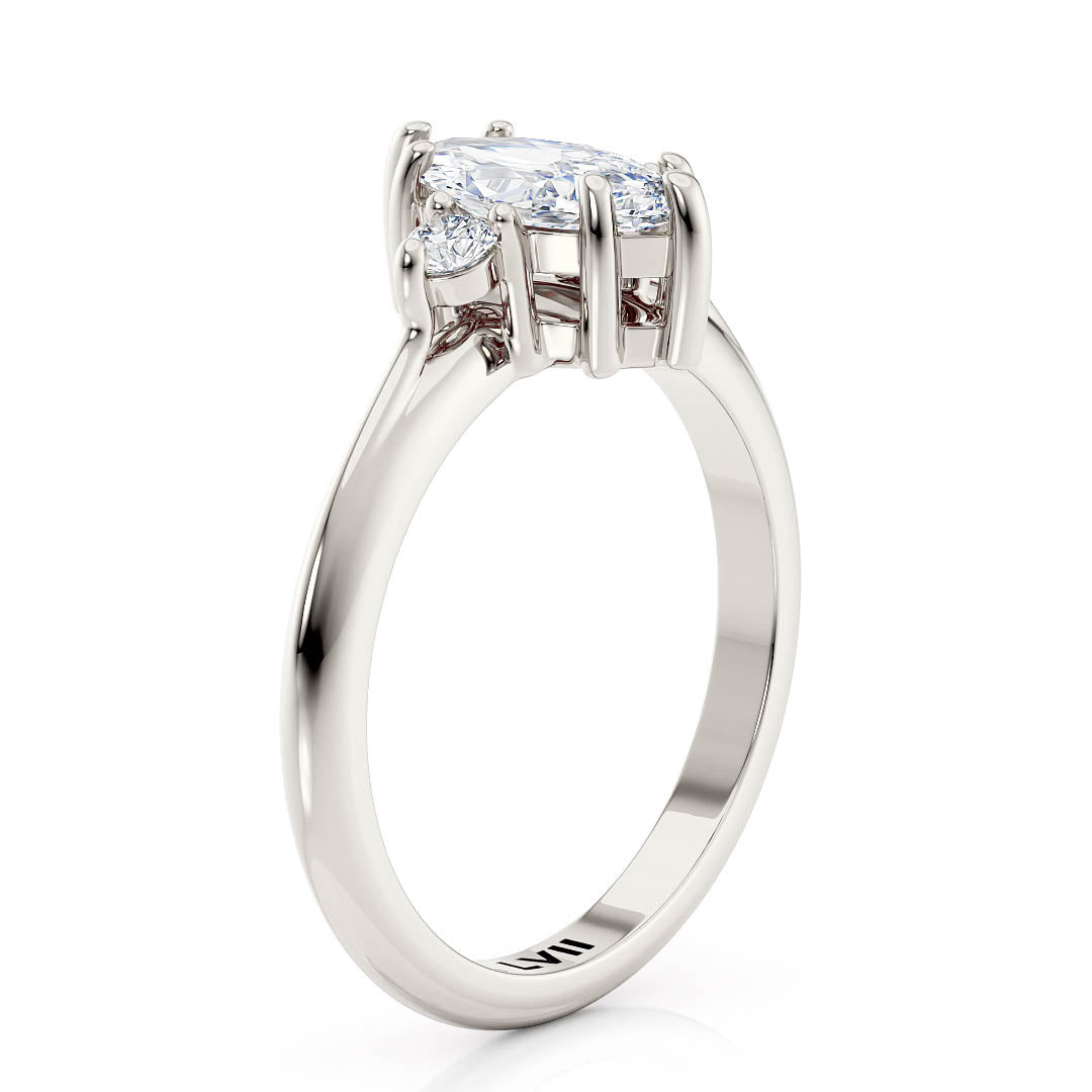 Marquise Diamond Engagemet Ring - The Fisk RingLVII Fine Jewelry