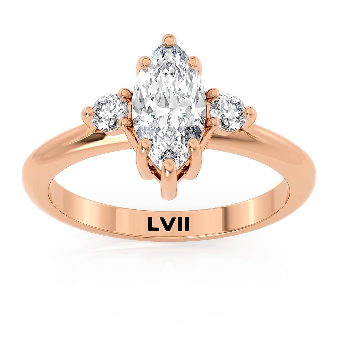 Marquise Diamond Engagemet Ring - The Fisk RingLVII Fine Jewelry