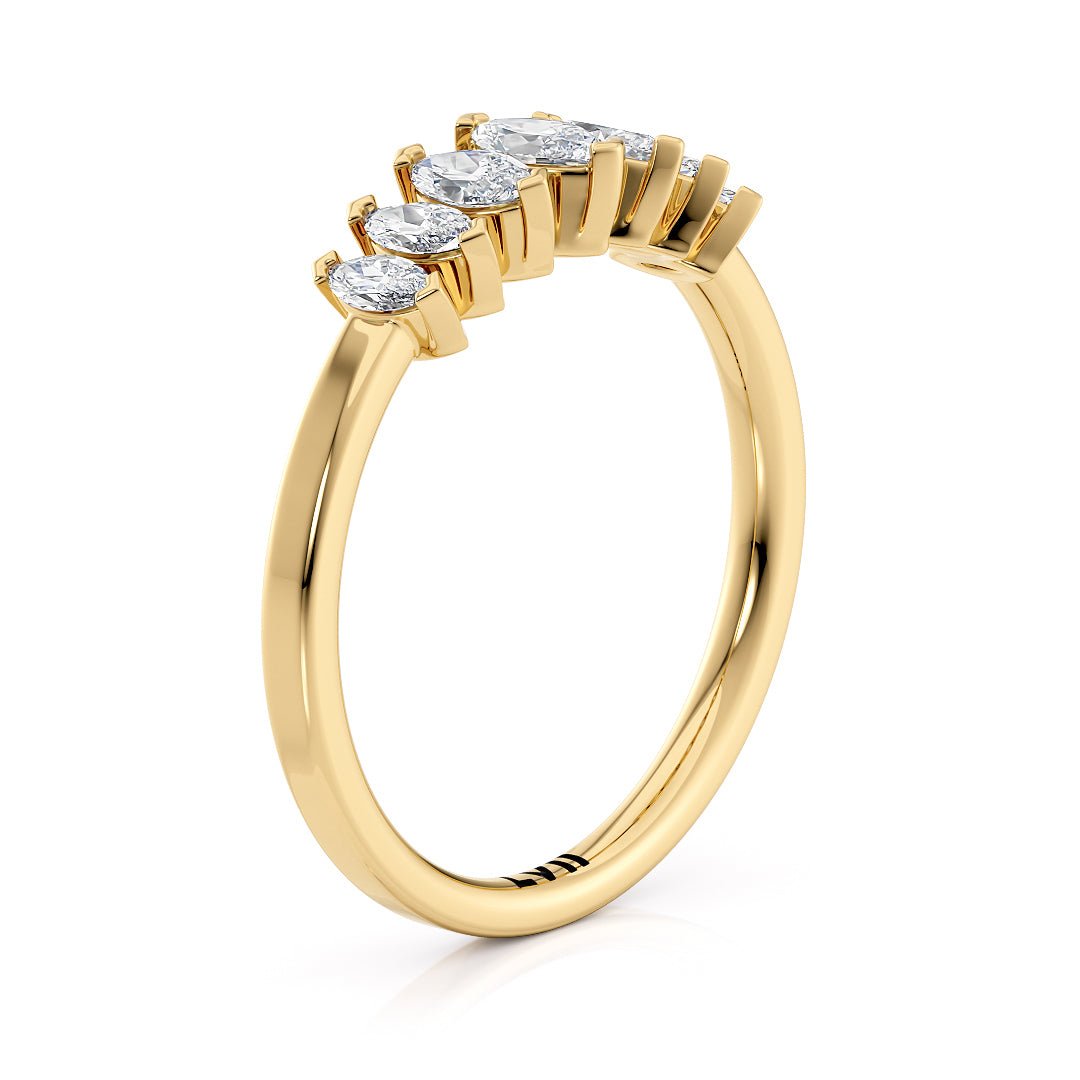 Marquise Diamond Ring Vintage - Style Wedding Bands for Her - The Berlin Wedding BandWedding BandLVII Fine Jewelry