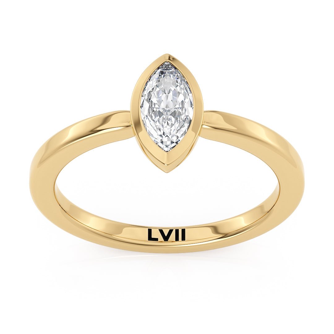Marquise Diamond Vintage Engagement Ring - The Mirabelle RingEngagement RingLVII Fine Jewelry