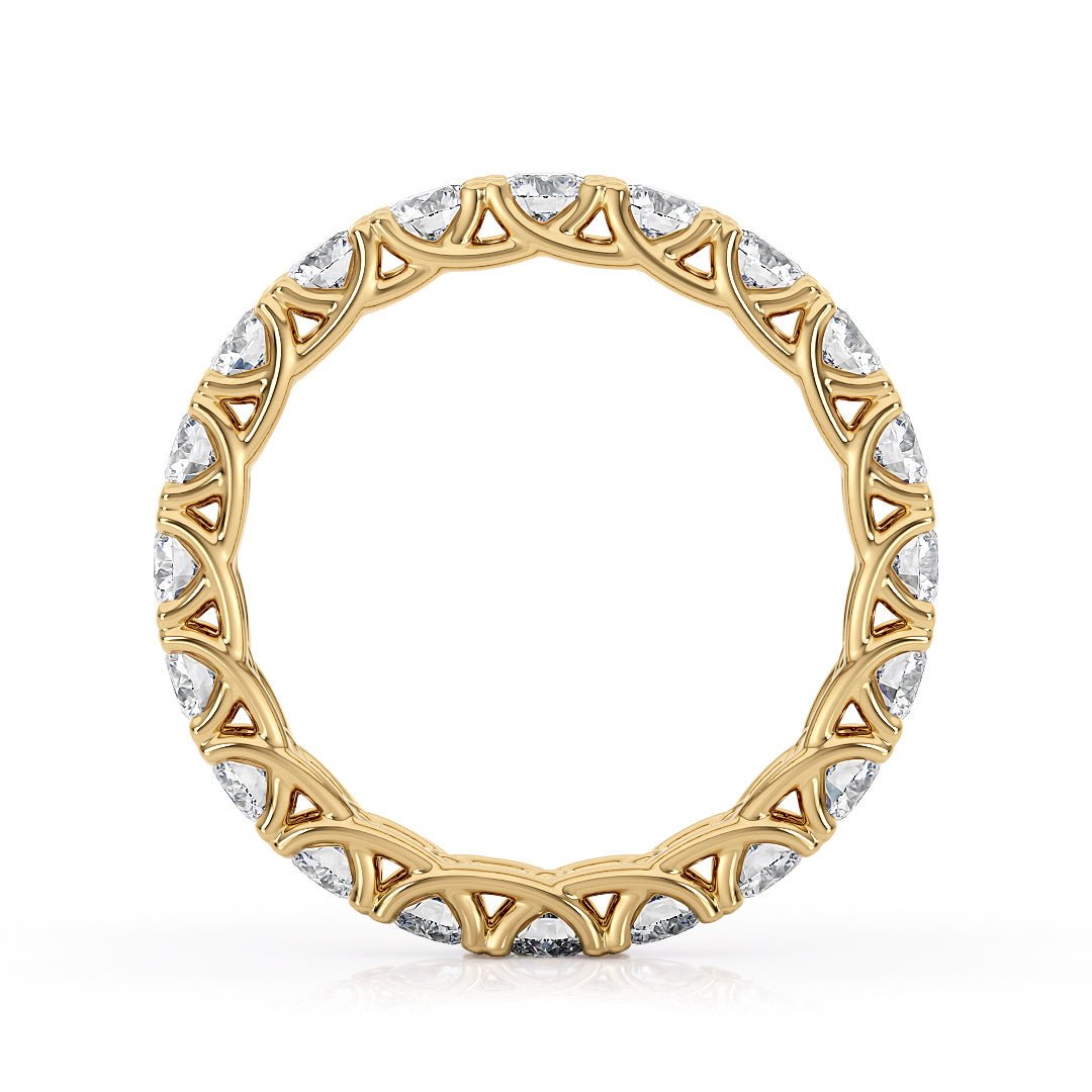 Trellis Eternity Wedding Band with Lab - Grown Diamonds - The Capri Wedding BandWedding BandLVII Fine Jewelry