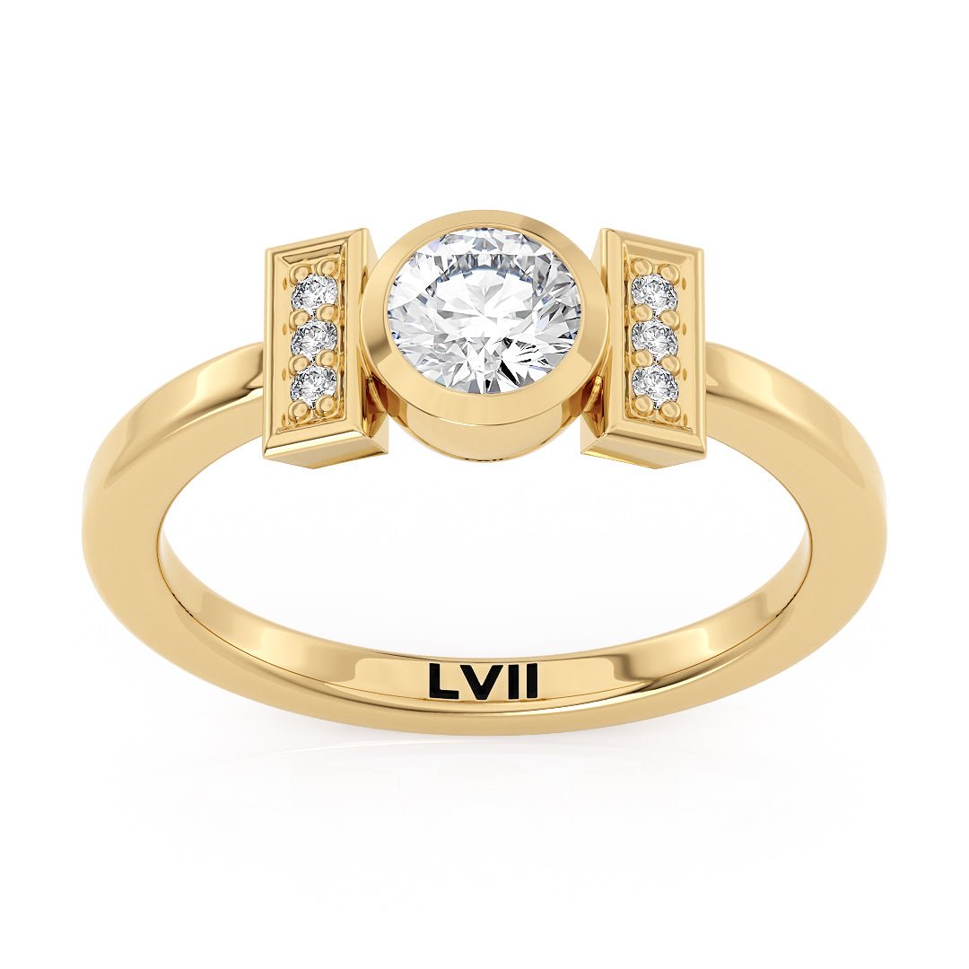 Unique Engagement Rings Lab Grown Diamonds - The Evangeline RingEngagement RingLVII Fine Jewelry