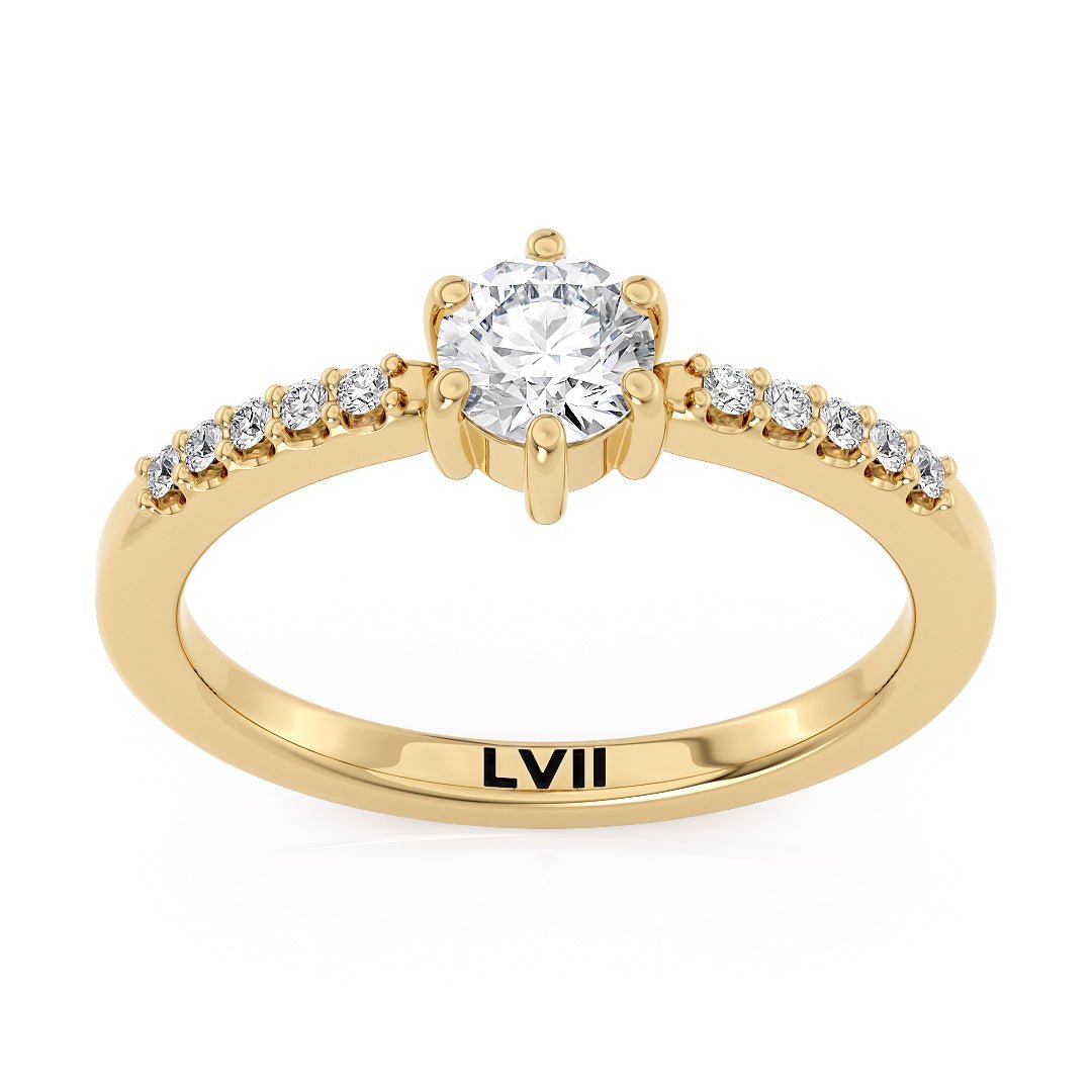 Vintage Style Diamond Engagement Ring - The Vivienne RingLVII Fine Jewelry