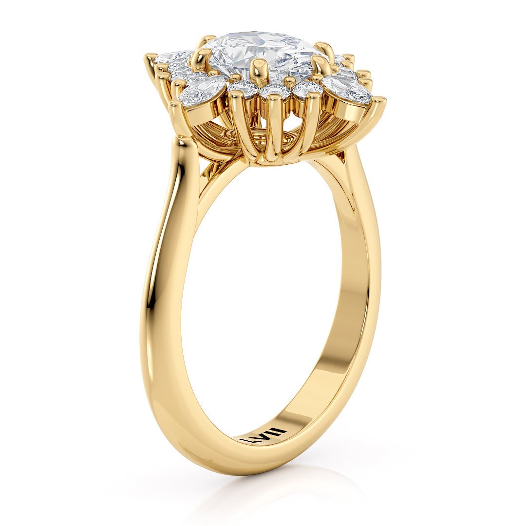 Vintage Style Wedding Rings Lab Grown Diamond Rings - The Margot RingEngagement RingLVII Fine Jewelry